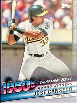 2020 Topps Update - Decades' Best Blue #DB-36 Jose Canseco Front