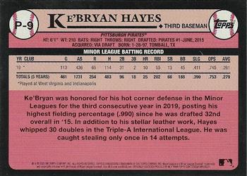 2020 Topps Update - Prospects #P-9 Ke'Bryan Hayes Back