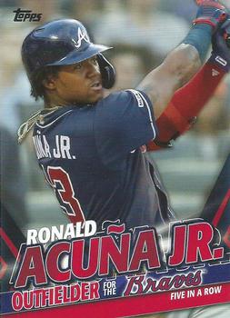 2020 Topps Update - Ronald Acuna Jr. Highlights #TRA-6 Ronald Acuña Jr. Front