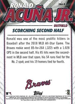 2020 Topps Update - Ronald Acuna Jr. Highlights #TRA-9 Ronald Acuña Jr. Back