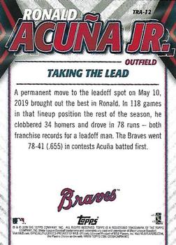 2020 Topps Update - Ronald Acuna Jr. Highlights #TRA-12 Ronald Acuña Jr. Back
