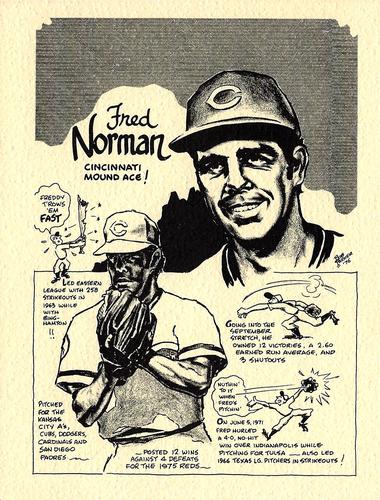 1977 Bob Parker Classic Cincinnati Reds #NNO Fred Norman Front