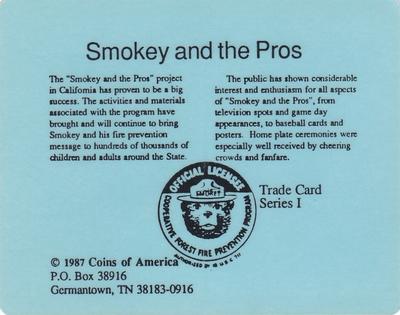 1987 Coins of America Smokey and the Pros #NNO Jack Harshman Back