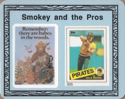 1987 Coins of America Smokey and the Pros #NNO Dale Berra Front