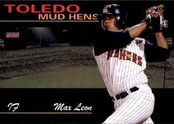 2010 Choice Toledo Mud Hens #12 Max Leon Front