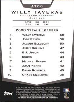 2009 Topps Unique - Alone at the Top #AT06 Willy Taveras Back