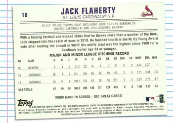 2020 Topps of the Class #18 Jack Flaherty Back