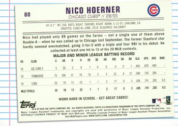 2020 Topps of the Class #80 Nico Hoerner Back