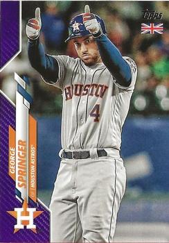 2020 Topps UK Edition - Purple #58 George Springer Front