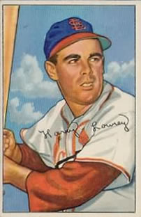 1952 Bowman #102 Peanuts Lowrey Front