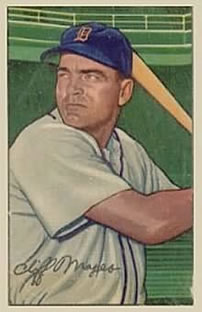 1952 Bowman #13 Cliff Mapes Front