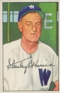 1952 Bowman #158 Bucky Harris Front