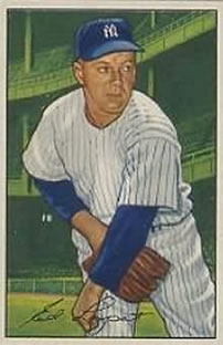 1952 Bowman #17 Ed Lopat Front