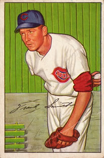 1952 Bowman #186 Frank Smith Front