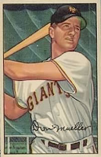 1952 Bowman #18 Don Mueller Front