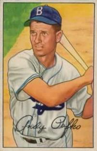 1952 Bowman #204 Andy Pafko Front