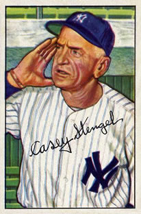 1952 Bowman #217 Casey Stengel Front
