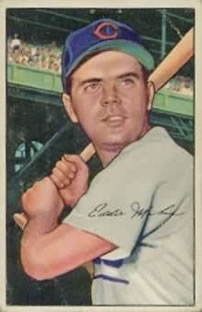 1952 Bowman #32 Eddie Miksis Front