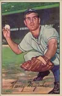 1952 Bowman #58 Hank Majeski Front