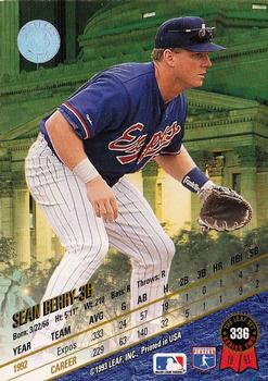 1993 Leaf #336 Sean Berry Back