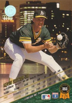 1993 Leaf #353 Kevin Seitzer Back