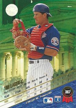 1993 Leaf #367 Tim Laker Back