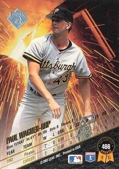 1993 Leaf #466 Paul Wagner Back