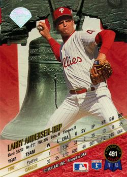 1993 Leaf #491 Larry Andersen Back
