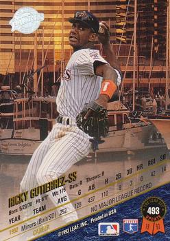 1993 Leaf #493 Ricky Gutierrez Back