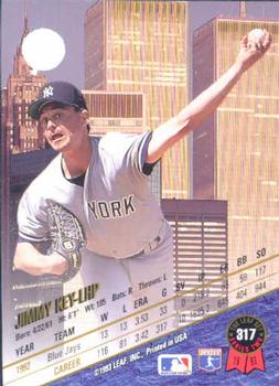 1993 Leaf #317 Jimmy Key Back