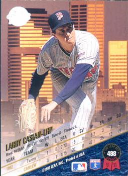 1993 Leaf #498 Larry Casian Back