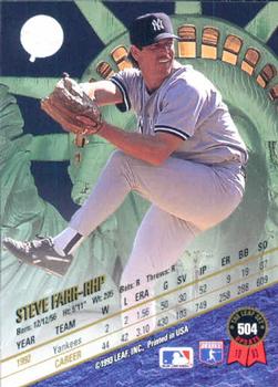 1993 Leaf #504 Steve Farr Back