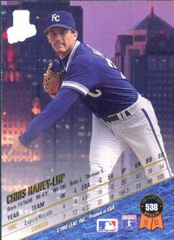 1993 Leaf #538 Chris Haney Back