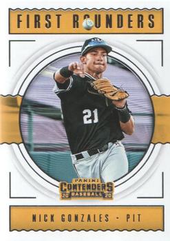 2020 Panini Contenders - First Rounders #FR-7 Nick Gonzales Front