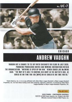 2020 Panini Contenders - Up and Coming #UC-7 Andrew Vaughn Back