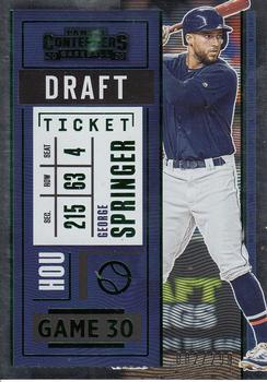2020 Panini Contenders - Draft Ticket Green #22 George Springer Front
