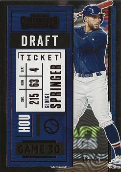 2020 Panini Contenders - Draft Ticket Red #22 George Springer Front