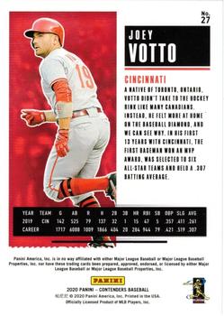 2020 Panini Contenders - Draft Ticket Red #27 Joey Votto Back