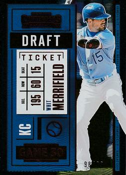 2020 Panini Contenders - Draft Ticket Red #57 Whit Merrifield Front