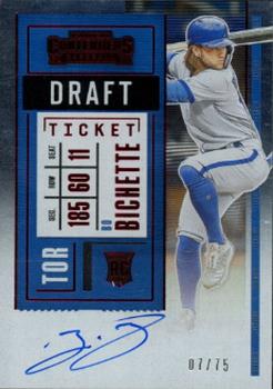 2020 Panini Contenders - Draft Ticket Red #110 Bo Bichette Front