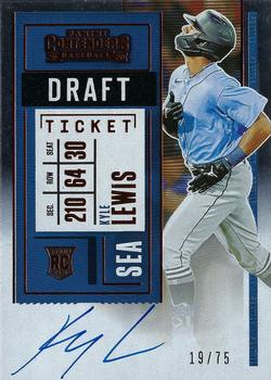2020 Panini Contenders - Draft Ticket Red #120 Kyle Lewis Front
