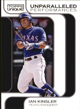 2009 Topps Unique - Unparalleled Performances #UP01 Ian Kinsler Front