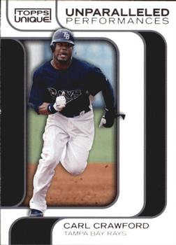 2009 Topps Unique - Unparalleled Performances #UP06 Carl Crawford Front