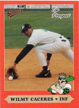 1999 Multi-Ad Midwest League Top Prospects #9 Wilmy Caceres Front