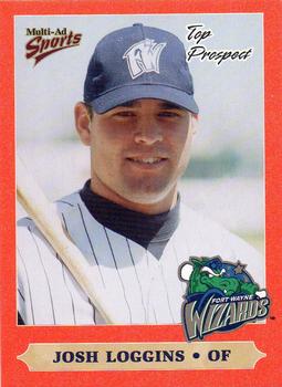 1999 Multi-Ad Midwest League Top Prospects #11 Josh Loggins Front