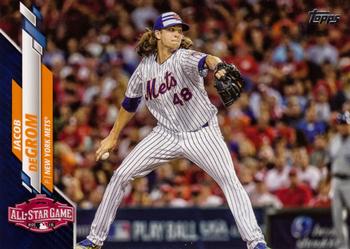 2020 Topps Update - Royal Blue #U-299 Jacob deGrom Front