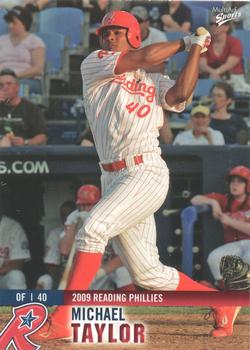 2009 MultiAd Reading Phillies #1 Michael Taylor Front