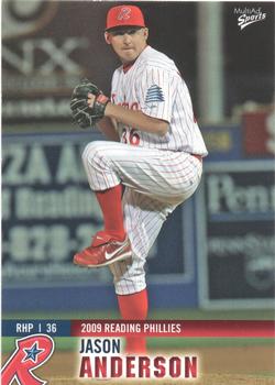 2009 MultiAd Reading Phillies #2 Jason Anderson Front