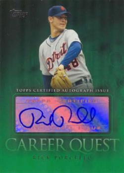 2009 Topps Updates & Highlights - Career Quest Autographs #CQA-RPO Rick Porcello Front