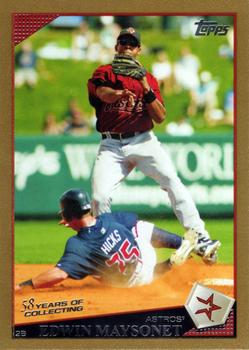 2009 Topps Updates & Highlights - Gold #UH12 Edwin Maysonet Front